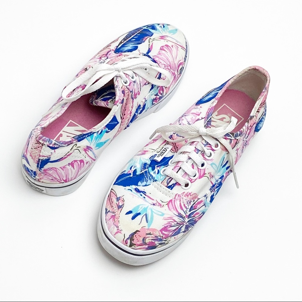 VANS Tropical Old Skool Skater Canvas Tennis Shoes Size 5 Tropical Hawaiian